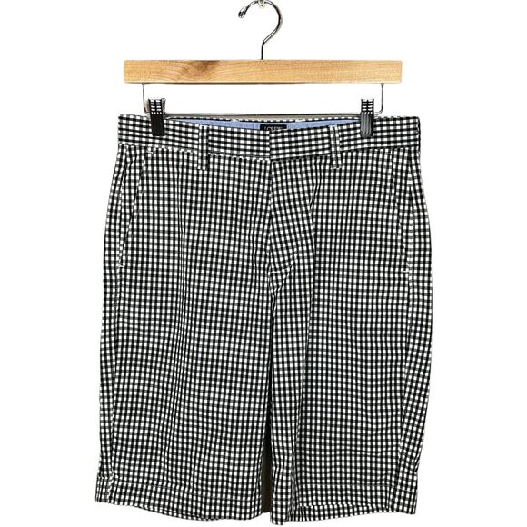 J. Crew Other - J. Crew Shorts Mens Size 29W Rivington Checkered Black White Cotton